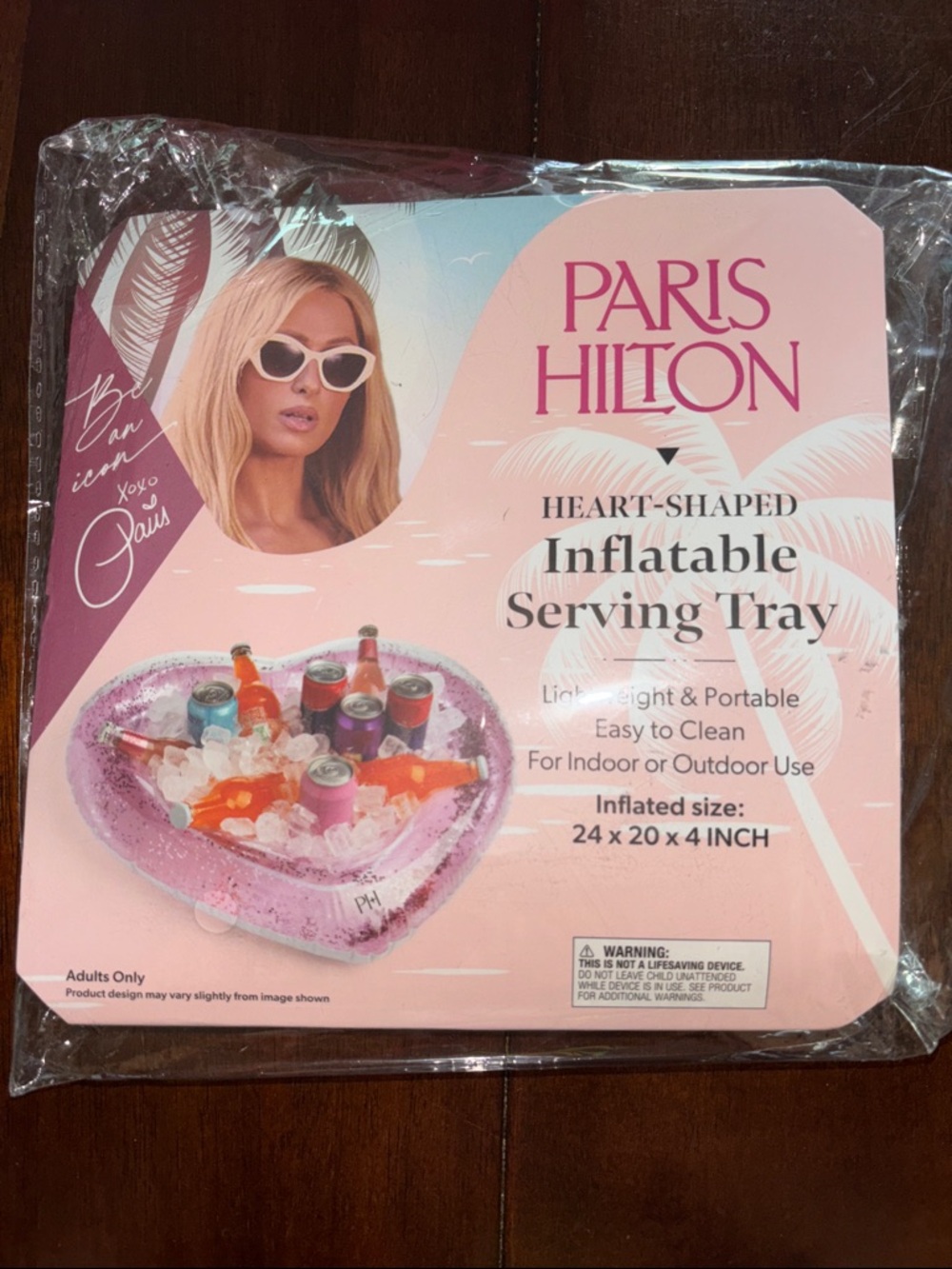 Paris Hilton Heart-Shaped Inflatable Serving Tray